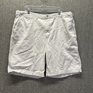 Polo Ralph Lauren Men's Size 42 Gray Relaxed Fit Flat Front Chino Shorts‎